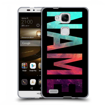 Пластиковый чехол на Huawei Ascend Mate 7 с принтом NAME