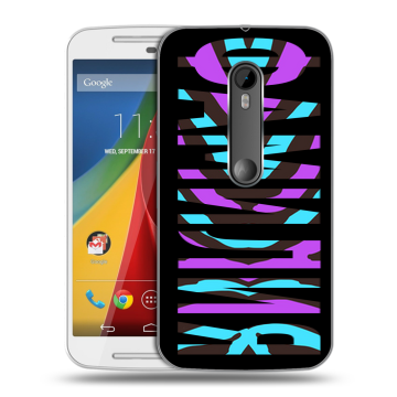 Силиконовый чехол на Motorola Moto G с принтом ФАМИЛИЯ