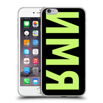 Силиконовый чехол на Iphone 6 Plus/6s Plus с принтом ИМЯ