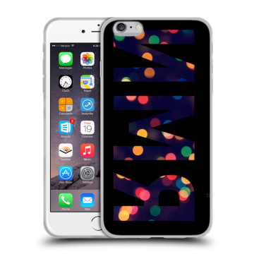 Силиконовый чехол на Iphone 6 Plus/6s Plus с принтом ИМЯ