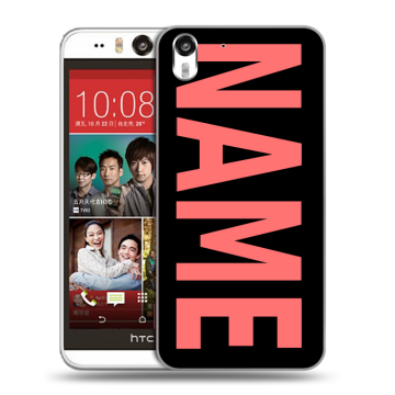 Пластиковый чехол на HTC Desire Eye с принтом NAME