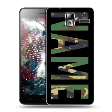Силиконовый чехол на Lenovo S580 Ideaphone с принтом NAME