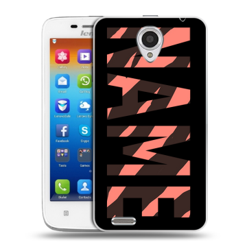 Пластиковый чехол на Lenovo S650 Ideaphone с принтом NAME