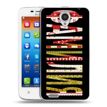 Пластиковый чехол на Lenovo S650 Ideaphone с принтом ФАМИЛИЯ