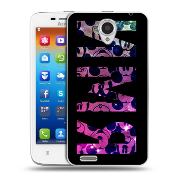 Пластиковый чехол на Lenovo S650 Ideaphone с принтом ИМЯ