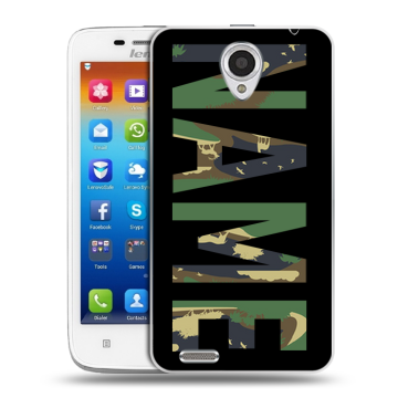 Пластиковый чехол на Lenovo S650 Ideaphone с принтом NAME
