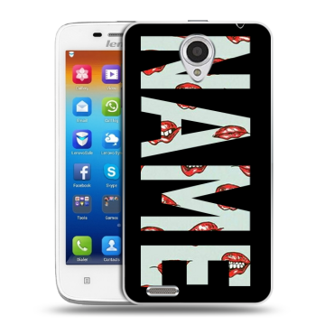 Пластиковый чехол на Lenovo S650 Ideaphone с принтом NAME