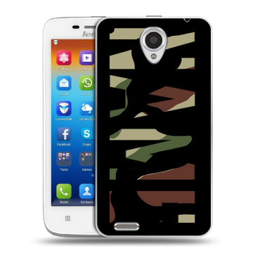 Пластиковый чехол на Lenovo S650 Ideaphone с принтом NAME