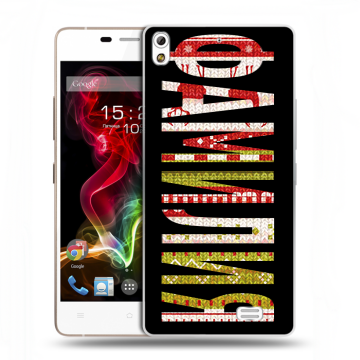 Пластиковый чехол на Fly IQ4516 Tornado Slim Octa с принтом ФАМИЛИЯ