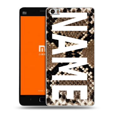 Силиконовый чехол на Xiaomi MI5 с принтом NAME