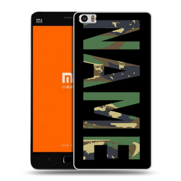 Силиконовый чехол на Xiaomi MI5 с принтом NAME