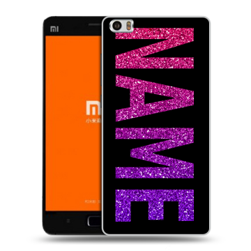 Силиконовый чехол на Xiaomi MI5 с принтом NAME
