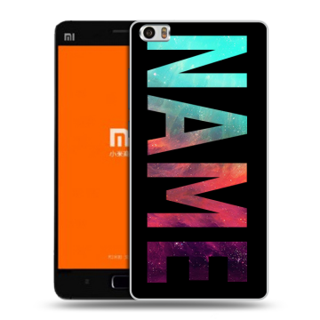 Силиконовый чехол на Xiaomi MI5 с принтом NAME