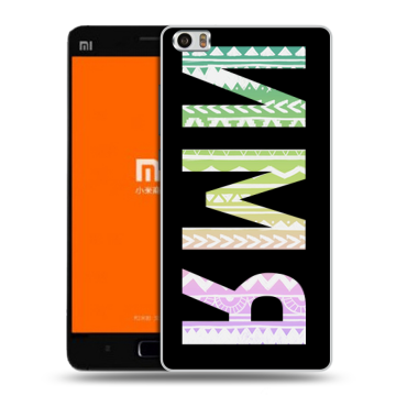 Силиконовый чехол на Xiaomi MI5 с принтом ИМЯ