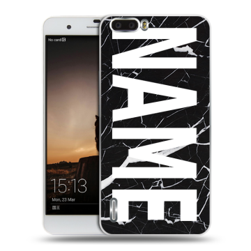 Силиконовый чехол на Huawei Honor 6 Plus с принтом NAME