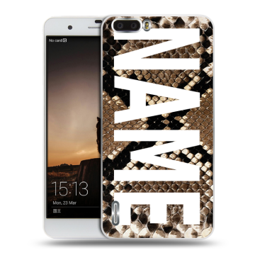 Силиконовый чехол на Huawei Honor 6 Plus с принтом NAME