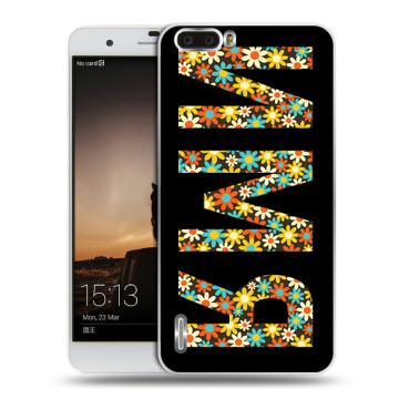 Силиконовый чехол на Huawei Honor 6 Plus с принтом ИМЯ