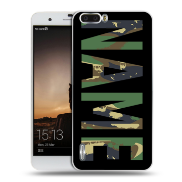 Силиконовый чехол на Huawei Honor 6 Plus с принтом NAME