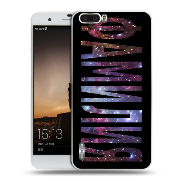 Силиконовый чехол на Huawei Honor 6 Plus с принтом ФАМИЛИЯ