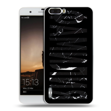 Силиконовый чехол на Huawei Honor 6 Plus с принтом ФАМИЛИЯ