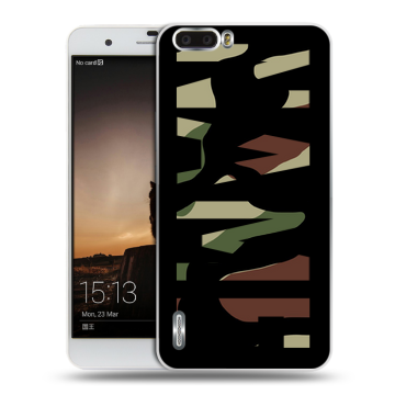 Силиконовый чехол на Huawei Honor 6 Plus с принтом NAME