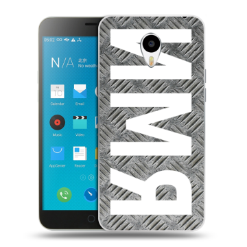 Пластиковый чехол на Meizu M1 Note с принтом ИМЯ
