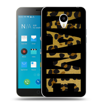 Пластиковый чехол на Meizu M1 Note с принтом NAME