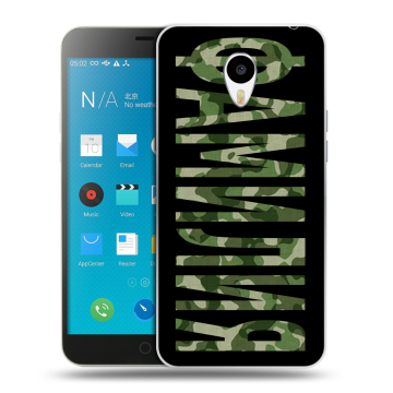 Пластиковый чехол на Meizu M1 Note с принтом ФАМИЛИЯ