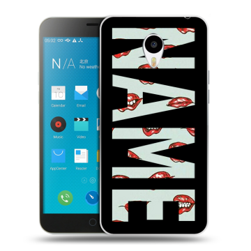 Пластиковый чехол на Meizu M1 Note с принтом NAME