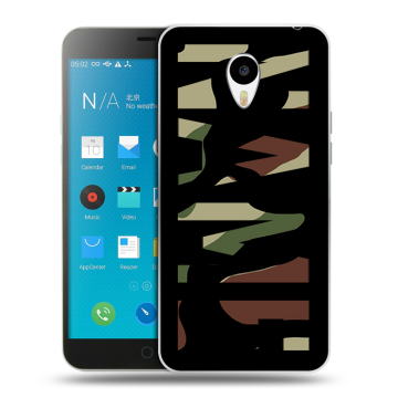Пластиковый чехол на Meizu M1 Note с принтом NAME