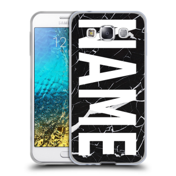 Силиконовый чехол на Samsung Galaxy E5 с принтом NAME