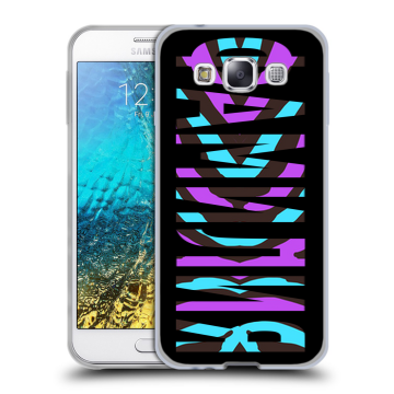 Силиконовый чехол на Samsung Galaxy E5 с принтом ФАМИЛИЯ