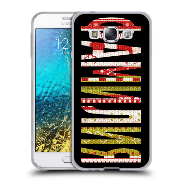 Силиконовый чехол на Samsung Galaxy E5 с принтом ФАМИЛИЯ