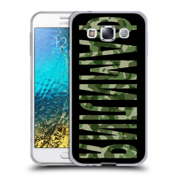 Силиконовый чехол на Samsung Galaxy E5 с принтом ФАМИЛИЯ
