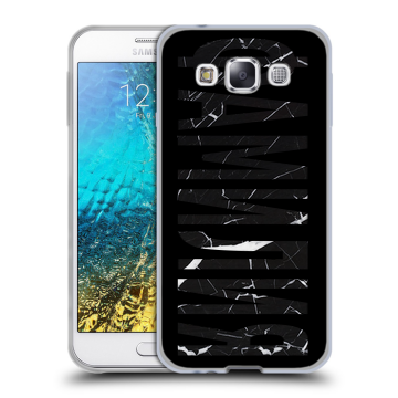 Силиконовый чехол на Samsung Galaxy E5 с принтом ФАМИЛИЯ
