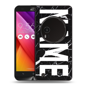 Силиконовый чехол на Asus Zenfone Zoom с принтом NAME