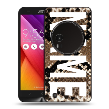 Силиконовый чехол на Asus Zenfone Zoom с принтом NAME