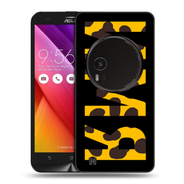 Силиконовый чехол на Asus Zenfone Zoom с принтом ИМЯ
