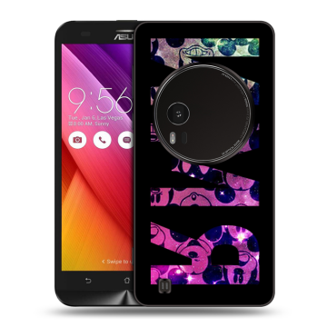 Силиконовый чехол на Asus Zenfone Zoom с принтом ИМЯ
