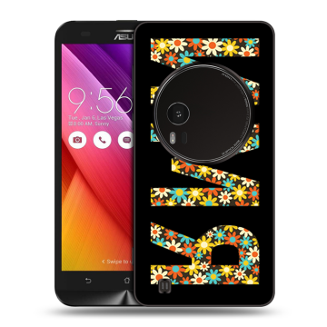 Силиконовый чехол на Asus Zenfone Zoom с принтом ИМЯ