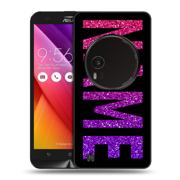 Силиконовый чехол на Asus Zenfone Zoom с принтом NAME