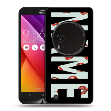 Силиконовый чехол на Asus Zenfone Zoom с принтом NAME