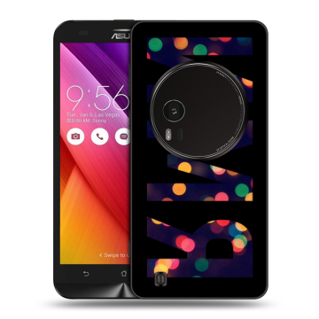 Силиконовый чехол на Asus Zenfone Zoom с принтом ИМЯ