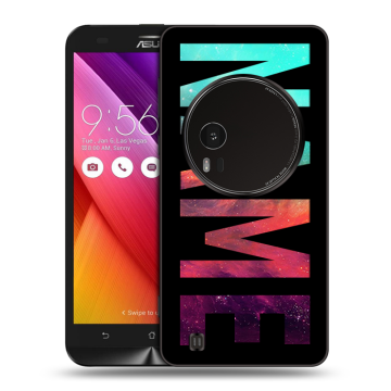 Силиконовый чехол на Asus Zenfone Zoom с принтом NAME
