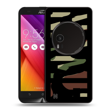 Силиконовый чехол на Asus Zenfone Zoom с принтом NAME
