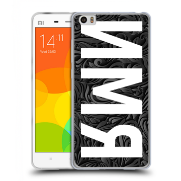 Силиконовый чехол на Xiaomi Mi Note с принтом ИМЯ