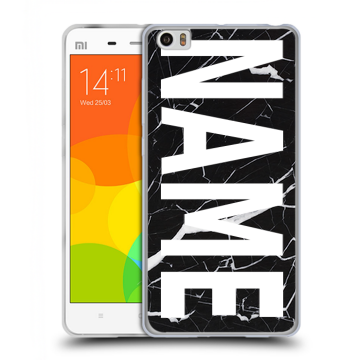 Силиконовый чехол на Xiaomi Mi Note с принтом NAME
