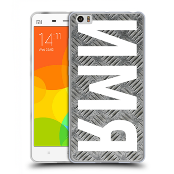 Силиконовый чехол на Xiaomi Mi Note с принтом ИМЯ