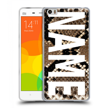 Силиконовый чехол на Xiaomi Mi Note с принтом NAME
