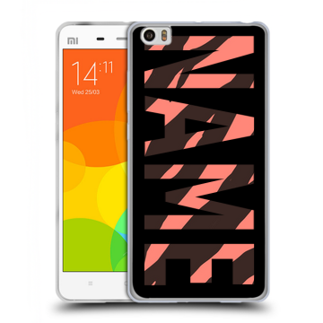 Силиконовый чехол на Xiaomi Mi Note с принтом NAME